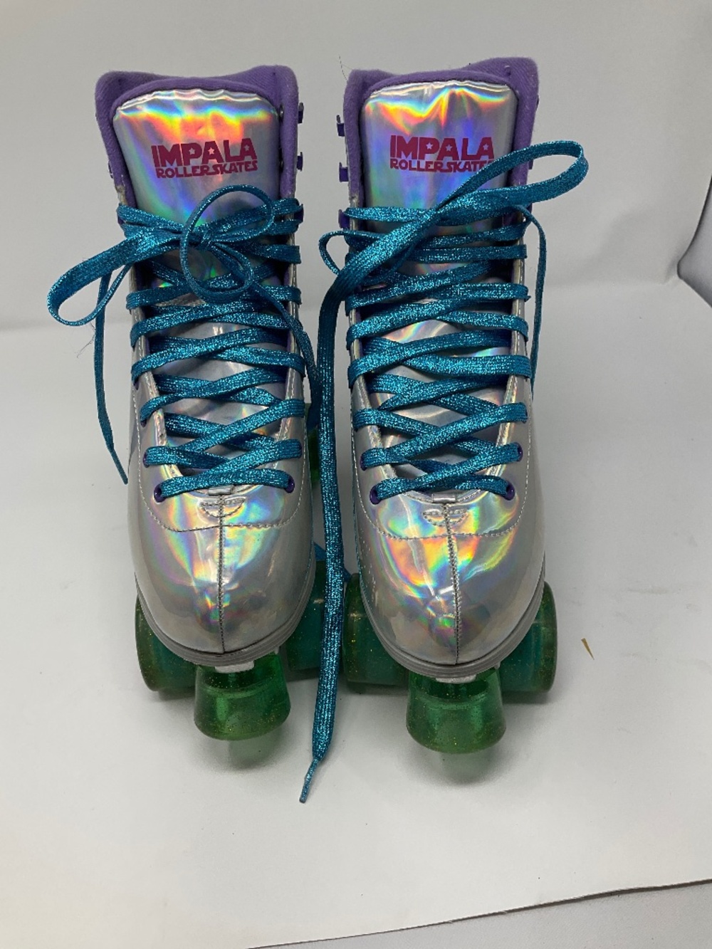 Impala quad holographic roller skates size 10. W242